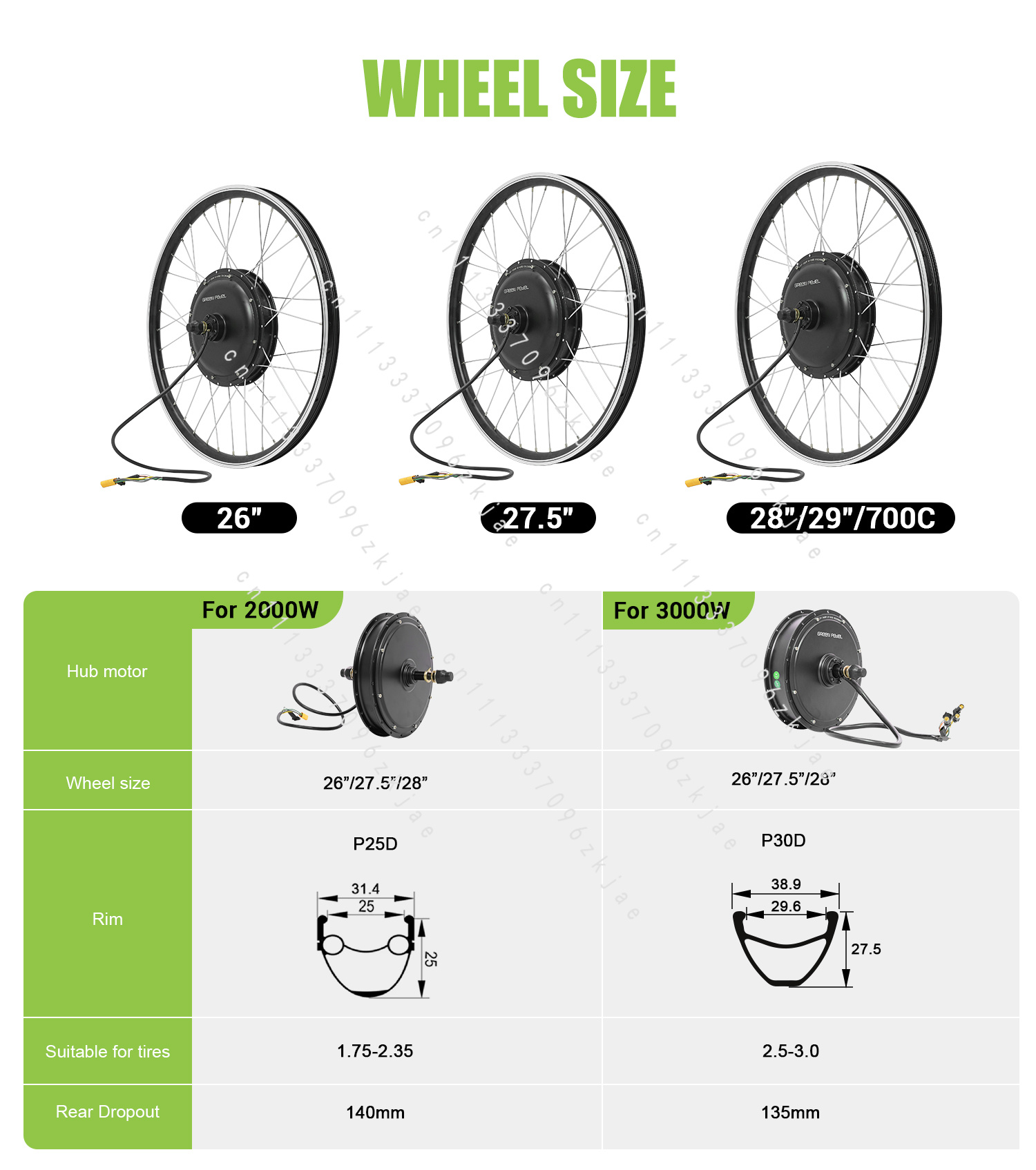 Kit di Conversione per E-Bike  - Gearless Hub Motor Conversion Kit 2000W With Display recensione e prezzo